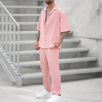 Herren Sommer-Co-ord-Set mit lockerem Schnitt, leicht und modern lässig