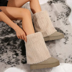 Winterstiefel für Damen mit Kunstfellbesatz