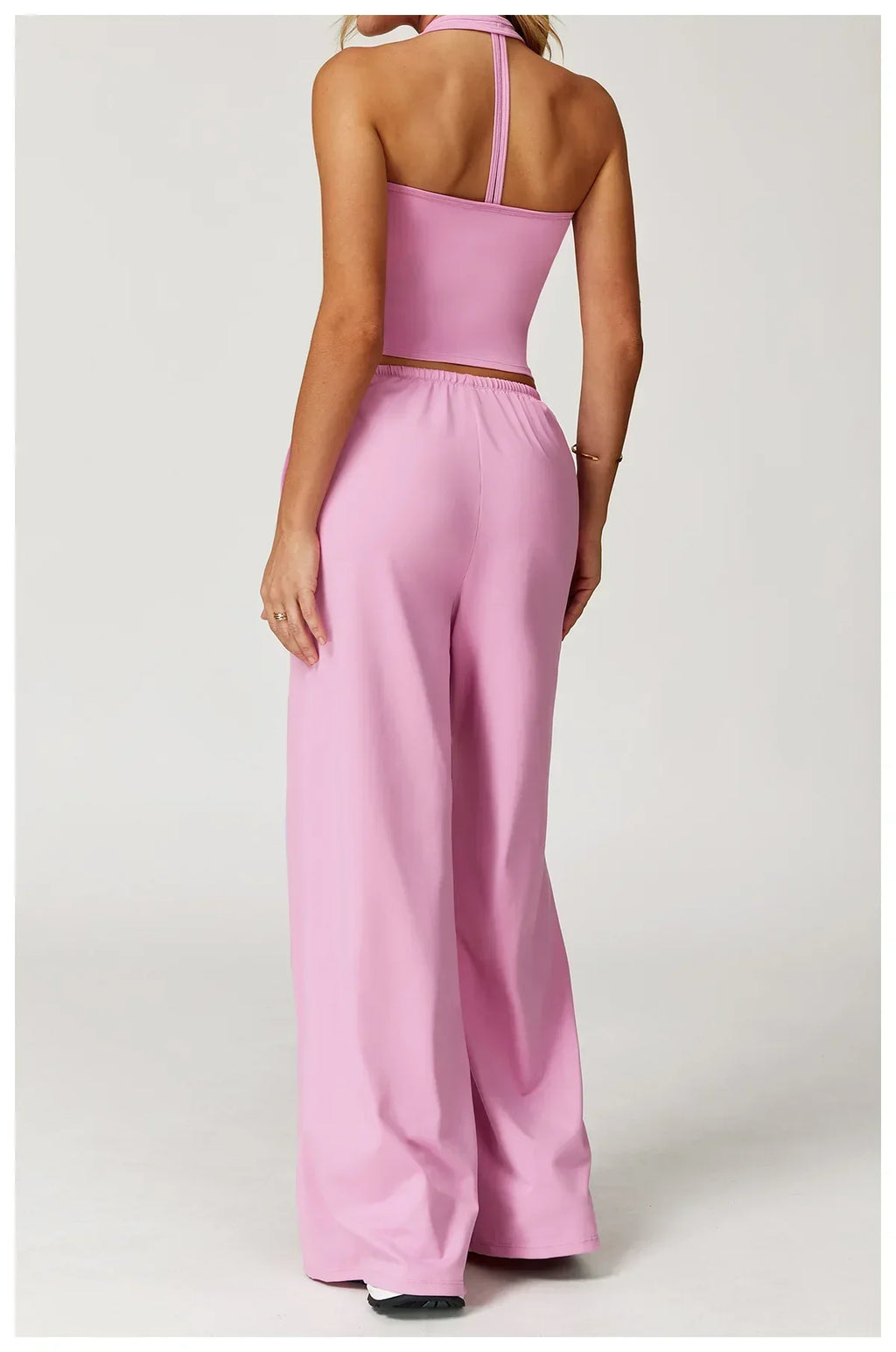 Lockere Palazzo-Hose für Damen mit Kordelzug