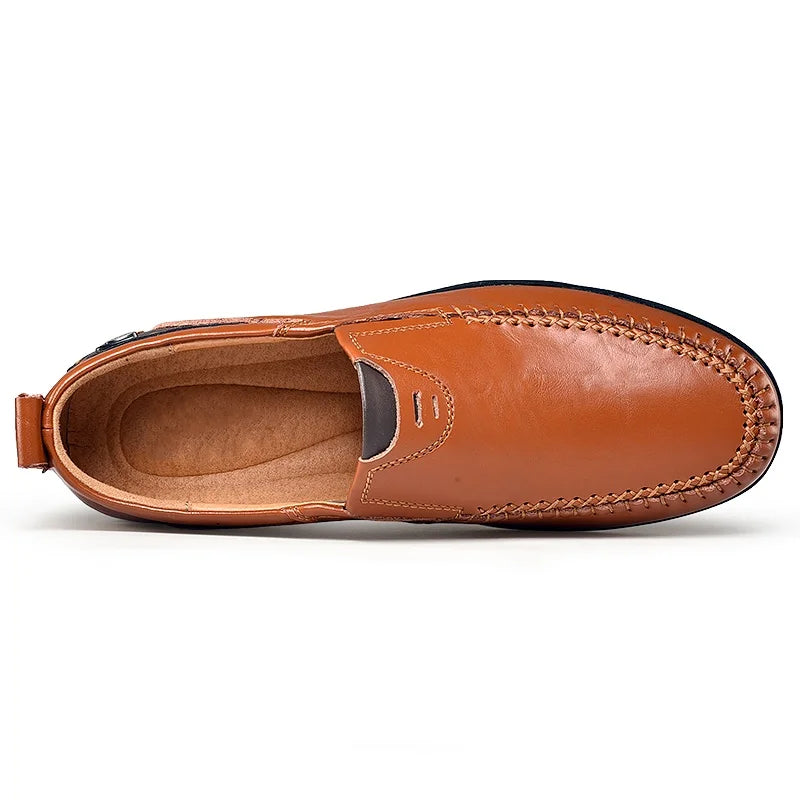 Mocassins décontractés à enfiler pour homme avec détail talon contrasté