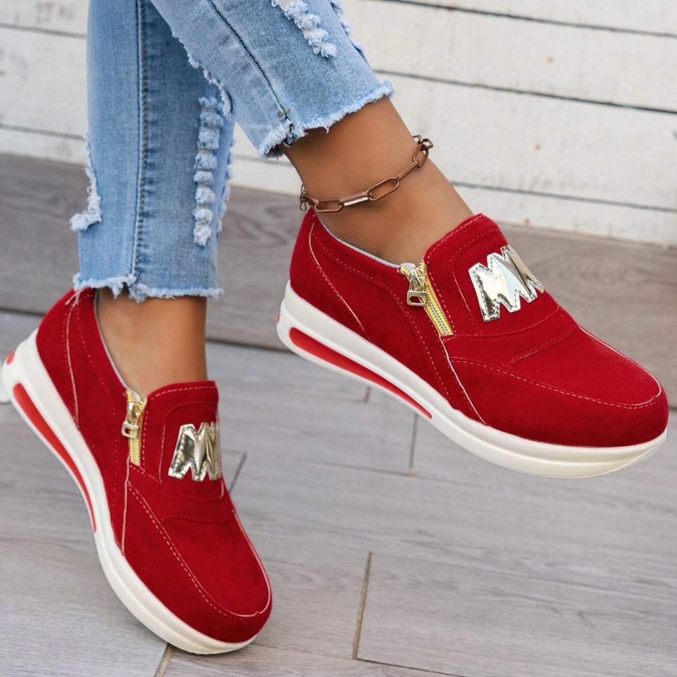 Women’s Zip Front Platform Sneakers