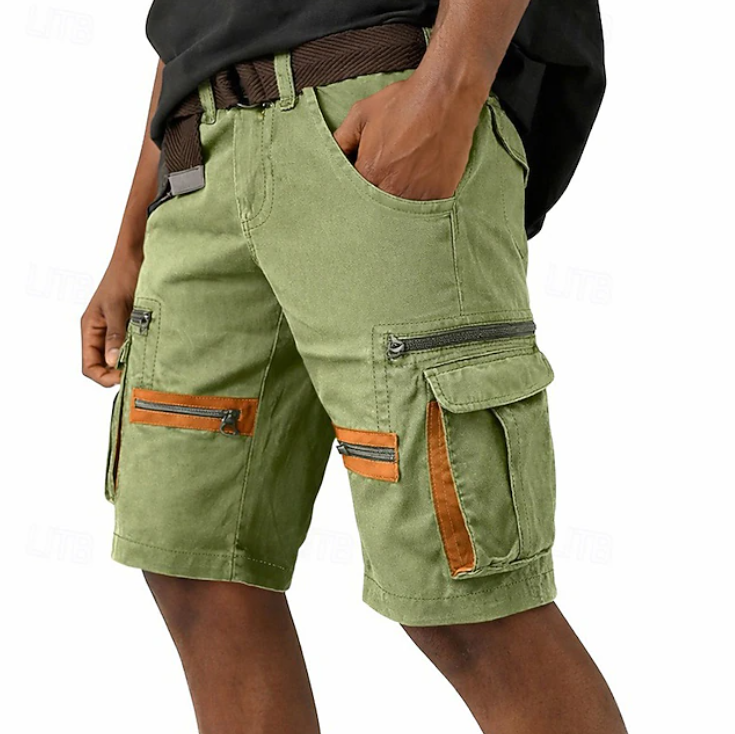 Short cargo multi-poches pour homme avec design utilitaire