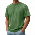 Men's Vintage Wash Crew Neck Short Sleeve Casual T Shirt