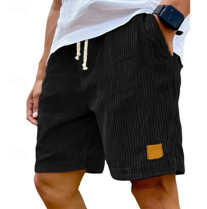 Herren-Cordshorts mit Kordelzug