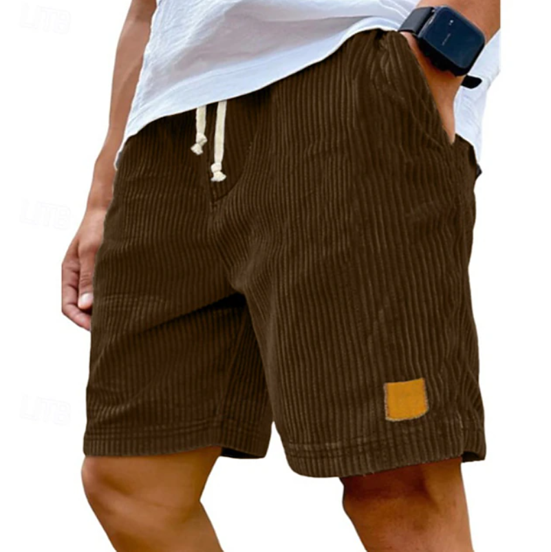 Herren-Cordshorts mit Kordelzug