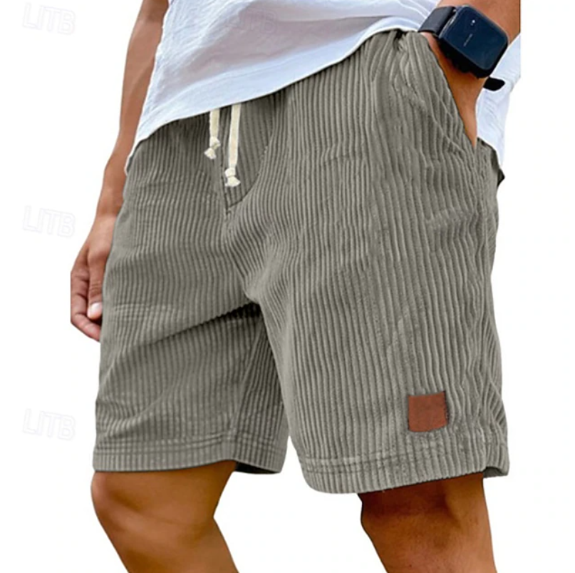 Herren-Cordshorts mit Kordelzug