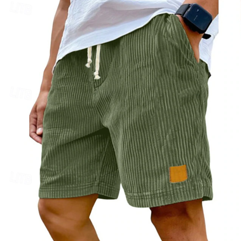 Herren-Cordshorts mit Kordelzug