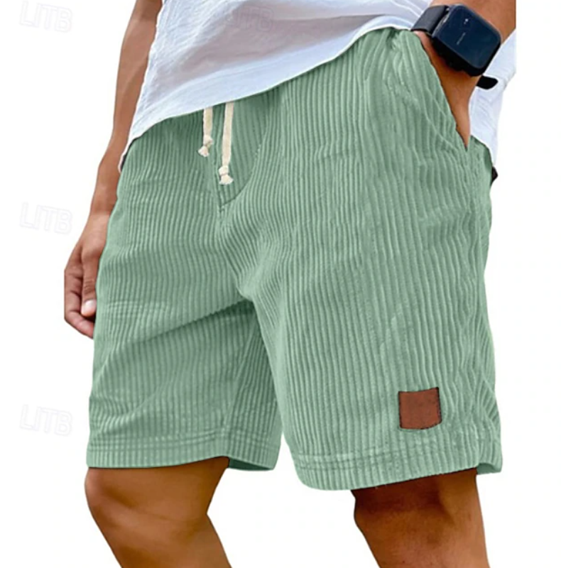 Herren-Cordshorts mit Kordelzug