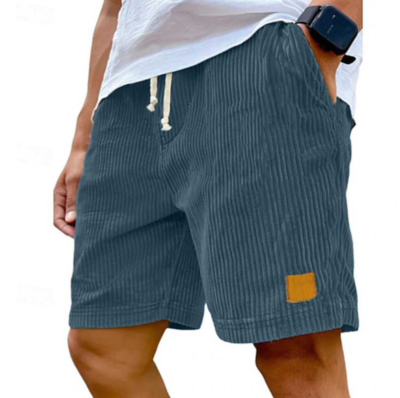 Herren-Cordshorts mit Kordelzug