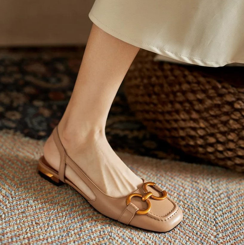 Women’s Buckle Slingback Flats