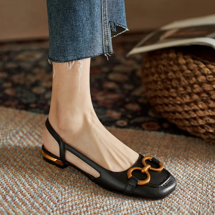 Women’s Buckle Slingback Flats