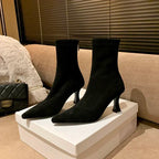 Women’s Pointed-Toe Heeled Ankle Boots