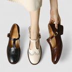 Women's Mary Jane Buckle Strap Flats