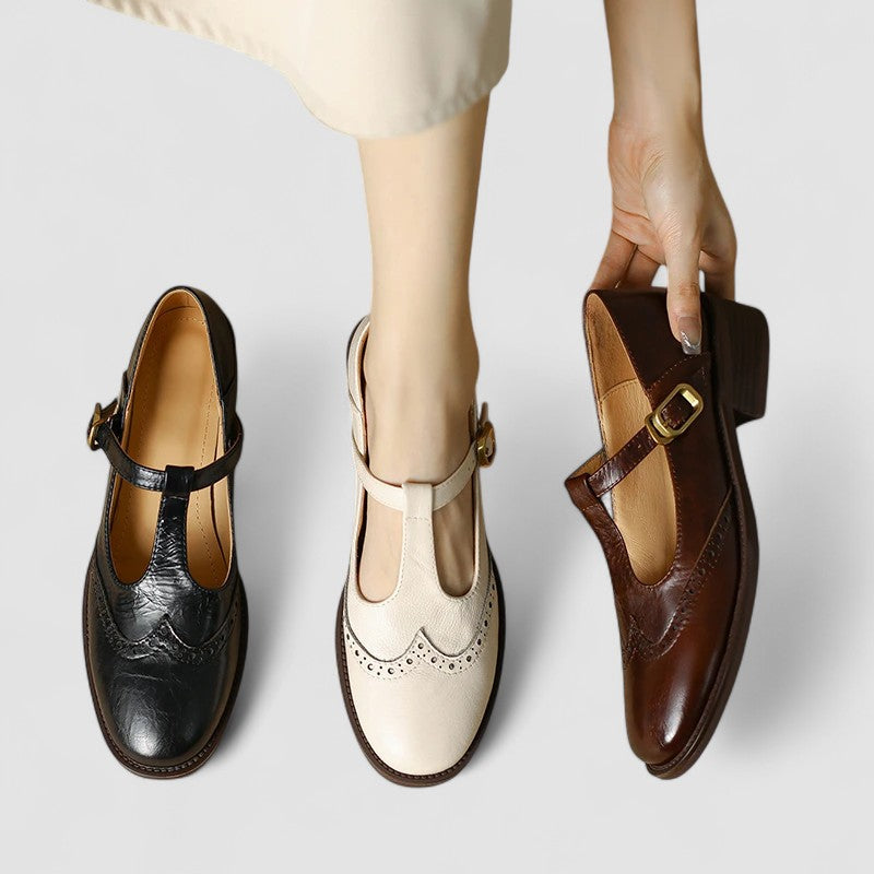 Women's Mary Jane Buckle Strap Flats