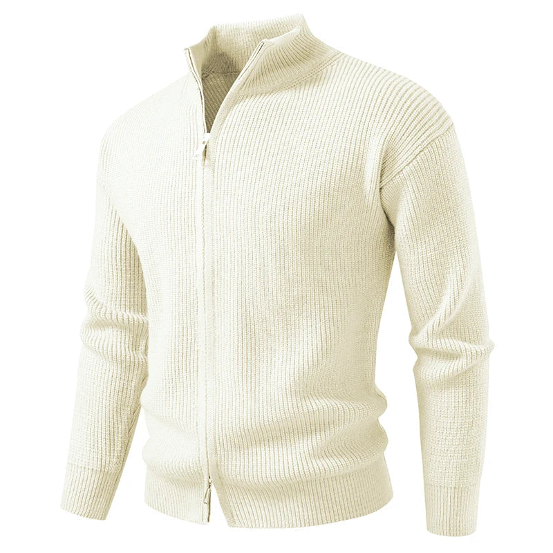 Men’s Ribbed Zip-Up Cardigan