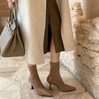 Women’s Pointed-Toe Heeled Ankle Boots