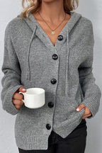 Cardigan da donna dalla vestibilità comoda con bottoni