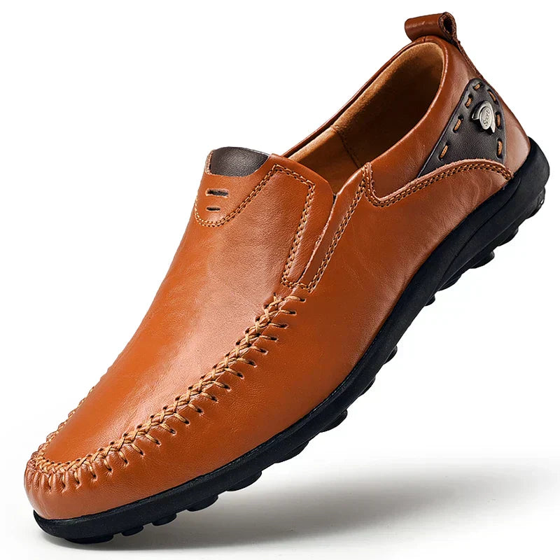Mocassins décontractés à enfiler pour homme avec détail talon contrasté
