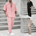 Herren Sommer-Co-ord-Set mit lockerem Schnitt, leicht und modern lässig