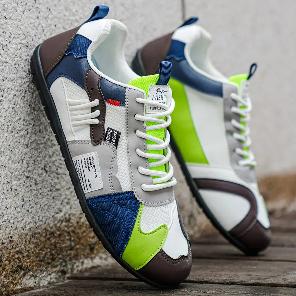 Herren Sneaker mit Farbfeldern, Schnürung und lässigem Design zum Gehen