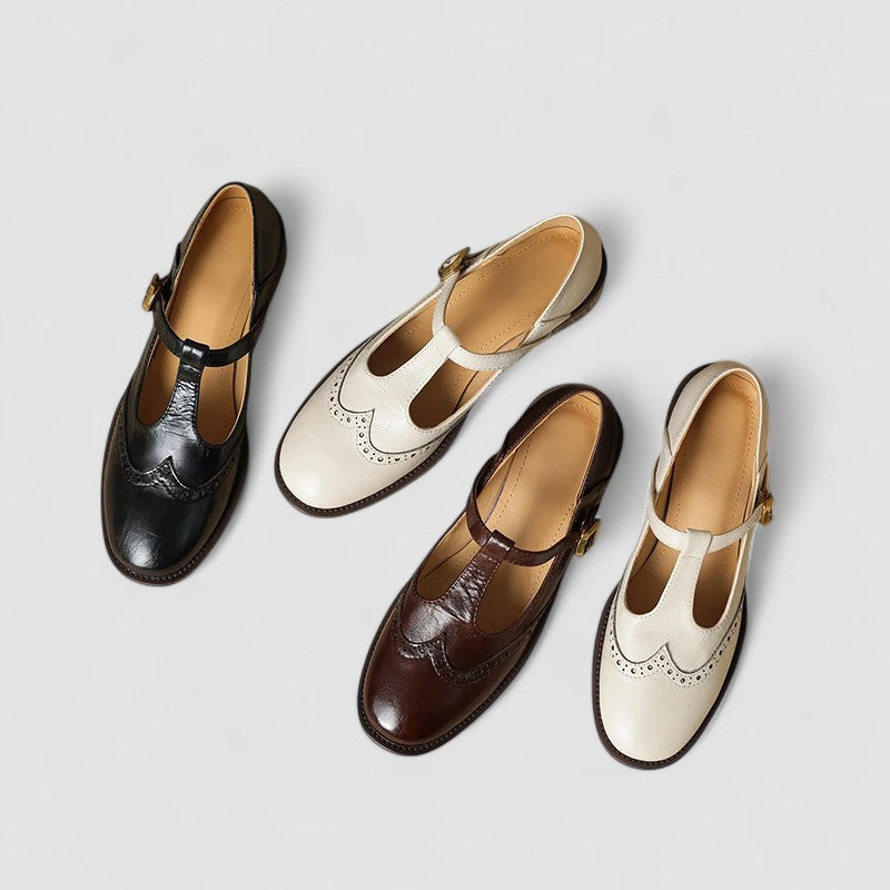 Women's Mary Jane Buckle Strap Flats
