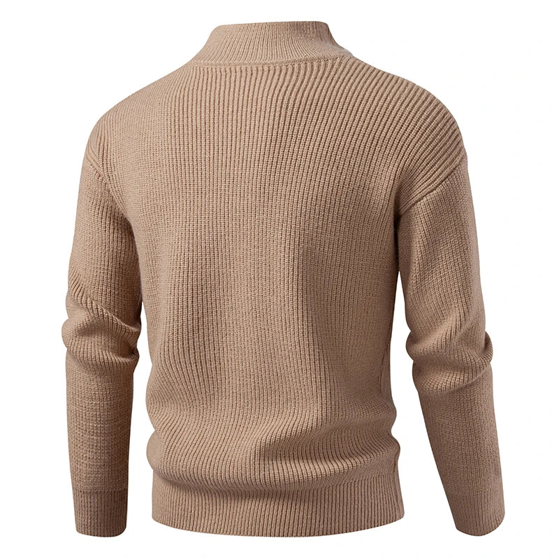 Men’s Ribbed Zip-Up Cardigan