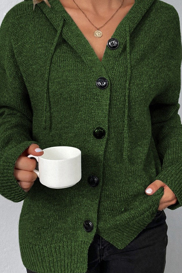 Cardigan boutonné décontracté pour femme