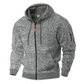 Men’s Textured Zip-Up Hoodie