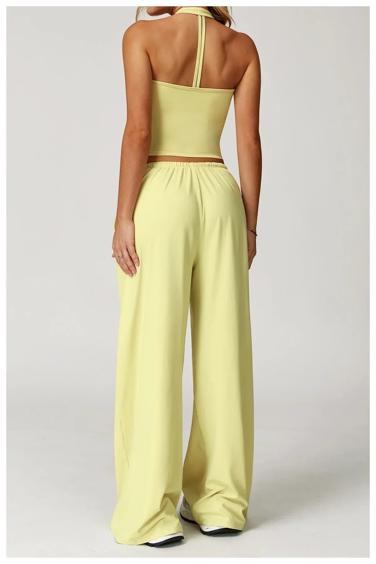 Lockere Palazzo-Hose für Damen mit Kordelzug