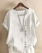 Naisten rento paita nappiyksityiskohdilla