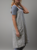 Unisex-Baumwollschürze mit Kreuzrücken-Design und mehreren Taschen für den Alltag