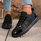 Women’s Breathable Lace Sneakers with Lightweight Sole and Elegant Fit