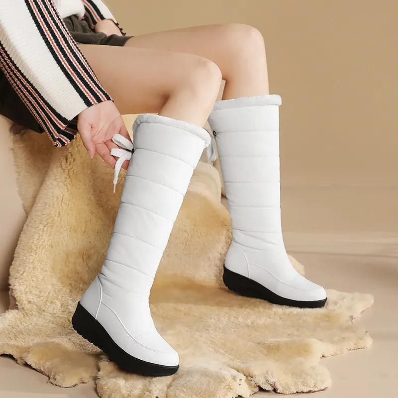 Women's Knee-High Padded Winter Boots