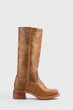 Botas clásicas de mujer hasta la rodilla con tacón apilado