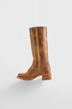 Botas clásicas de mujer hasta la rodilla con tacón apilado