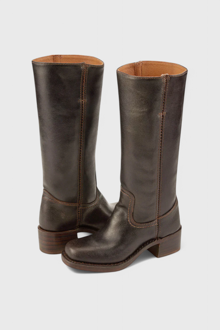Women’s Classic Knee-High Stacked Heel Boots