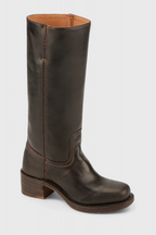 Botas clásicas de mujer hasta la rodilla con tacón apilado