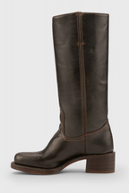 Botas clásicas de mujer hasta la rodilla con tacón apilado