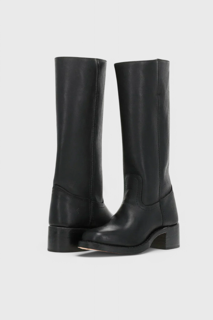 Women’s Classic Knee-High Stacked Heel Boots