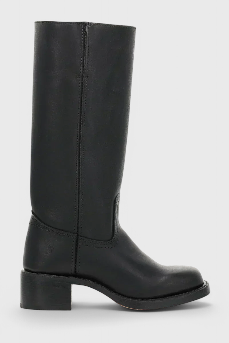 Botas clásicas de mujer hasta la rodilla con tacón apilado