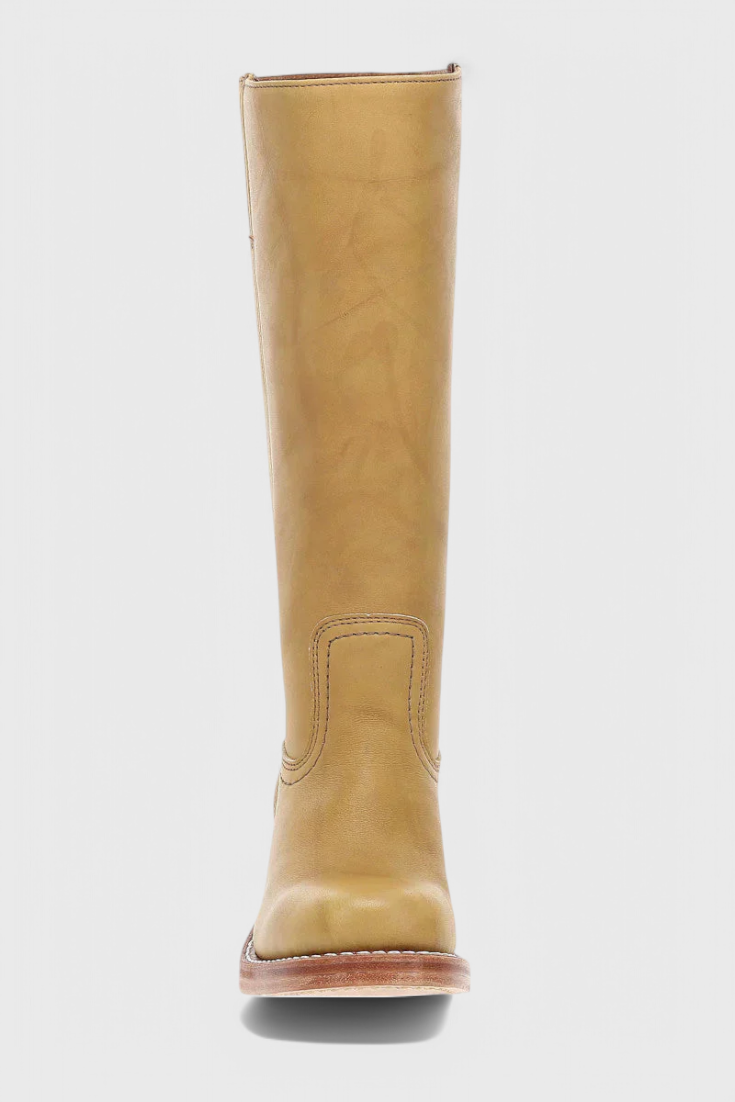 Botas clásicas de mujer hasta la rodilla con tacón apilado
