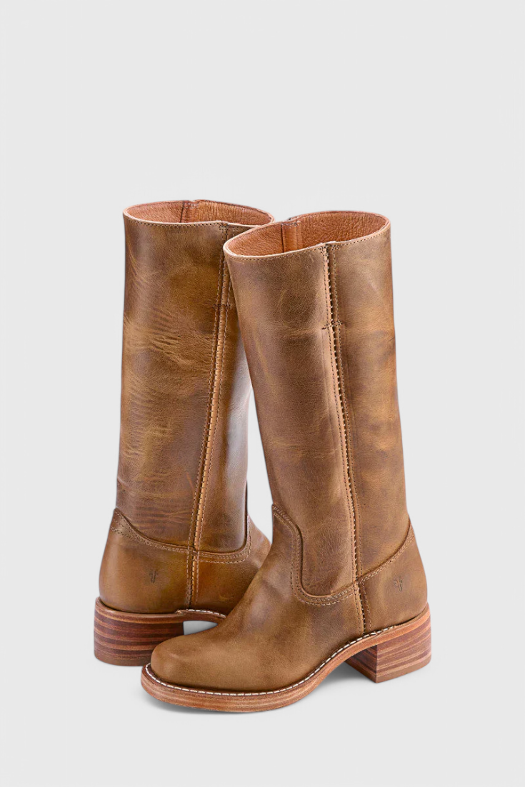 Women’s Classic Knee-High Stacked Heel Boots
