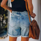 Women's High Waist Denim Shorts