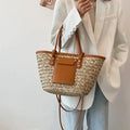 Women’s Woven Summer Shoulder Tote