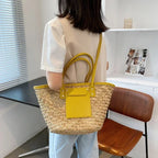 Women’s Woven Summer Shoulder Tote