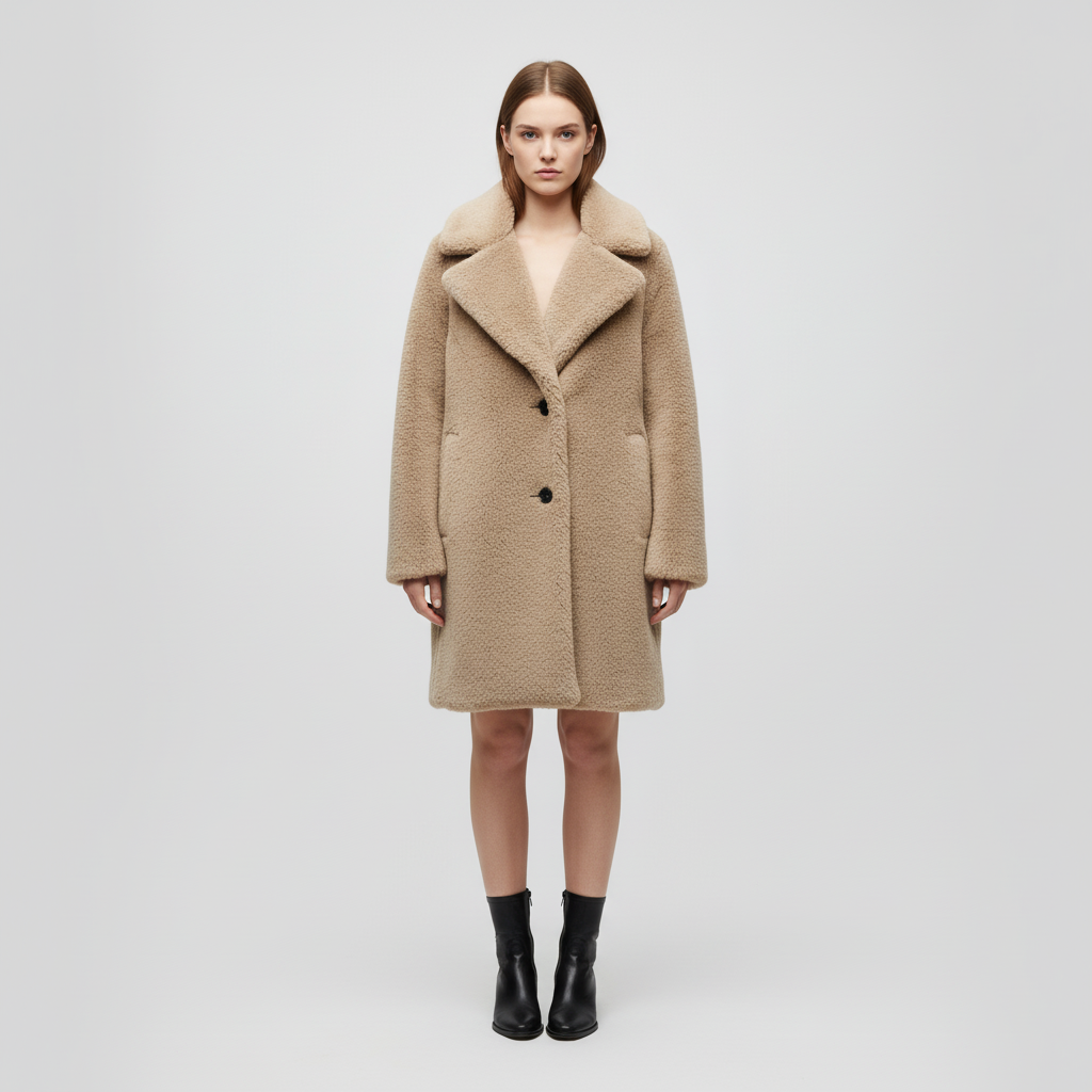 Women’s Teddy Lapel Coat