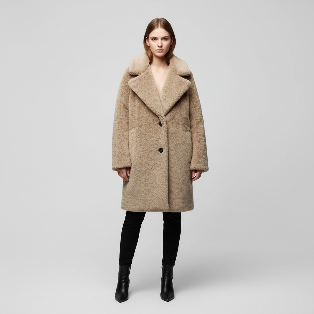 Women’s Teddy Lapel Coat