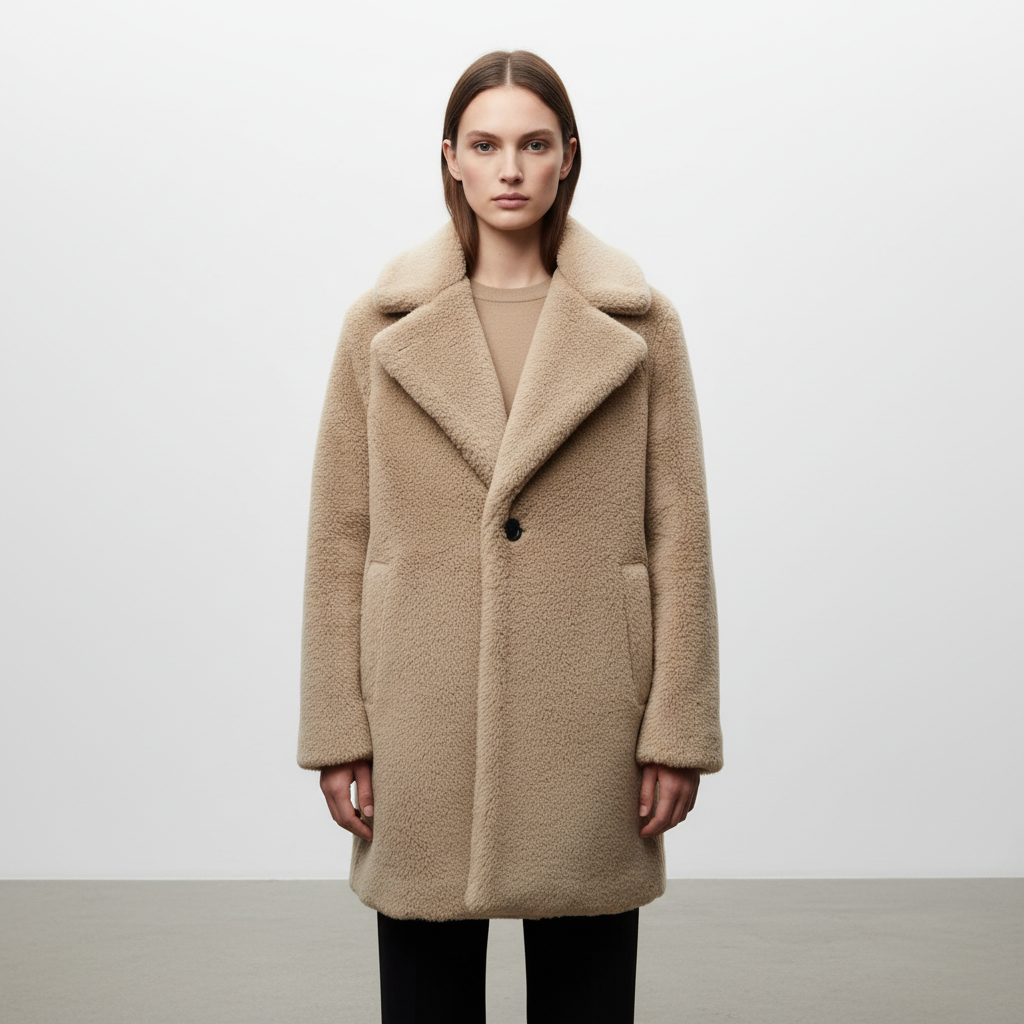 Women’s Teddy Lapel Coat