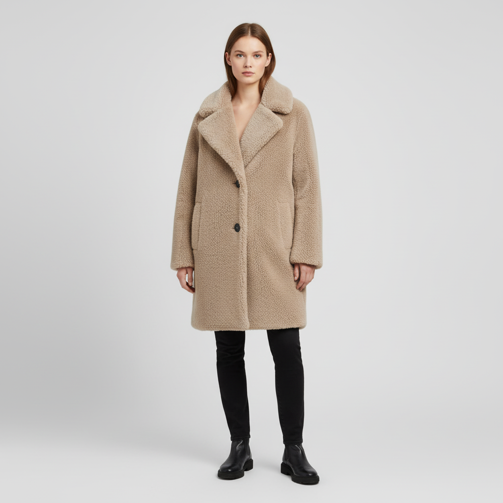 Women’s Teddy Lapel Coat