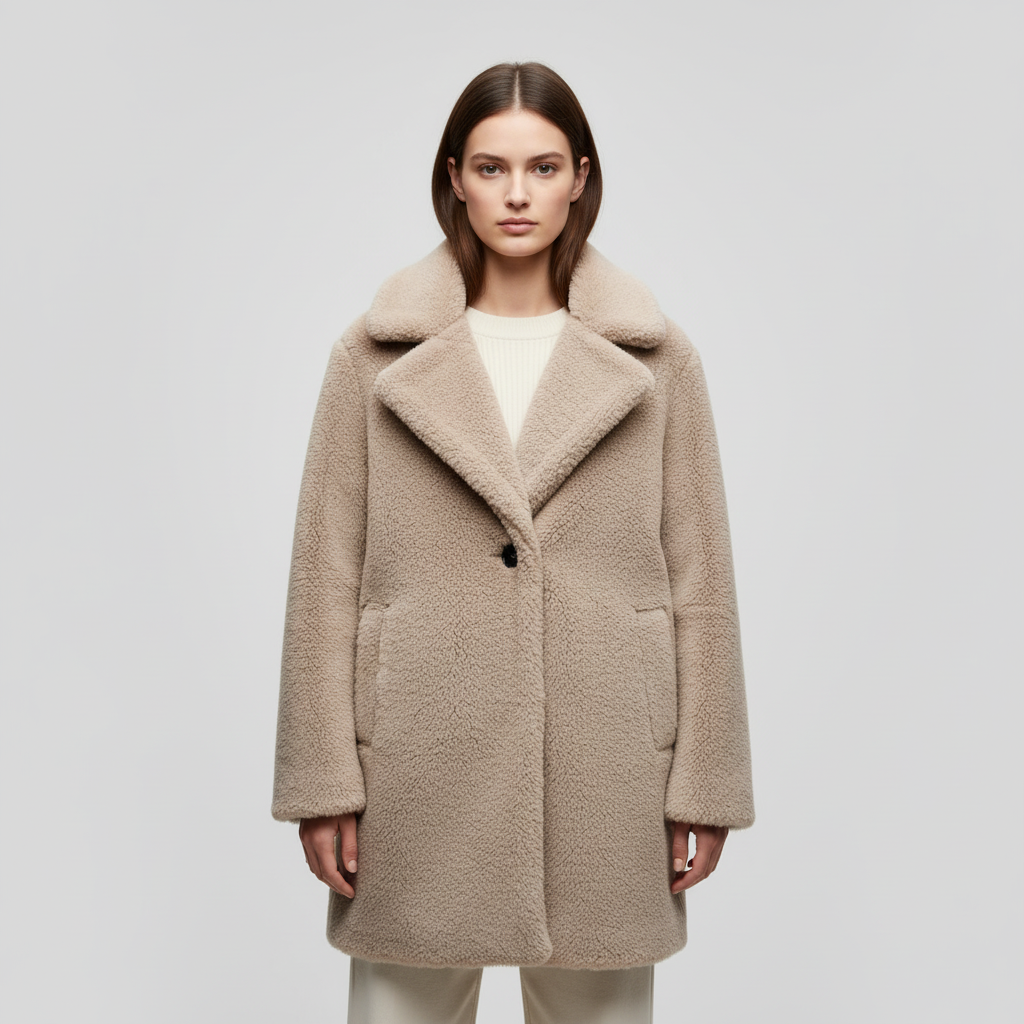 Women’s Teddy Lapel Coat